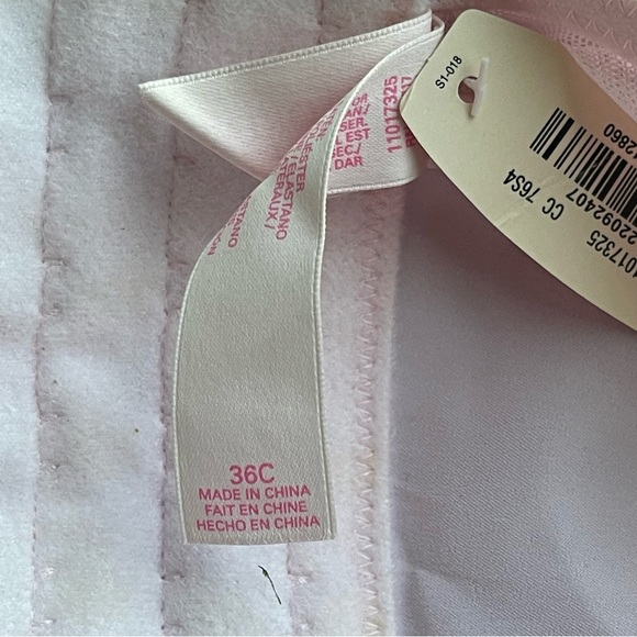 36C 36D  Vs Victoria’s Secret rhinestones/Crystals Pink Satin Corset garter Slip - Picture 13 of 14